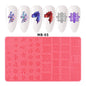 Nail Art Silicone Printing Plastic Template