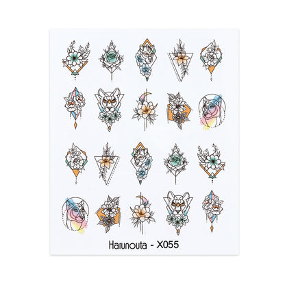 Fruit Animal Butterfly Flower Nail Sticker