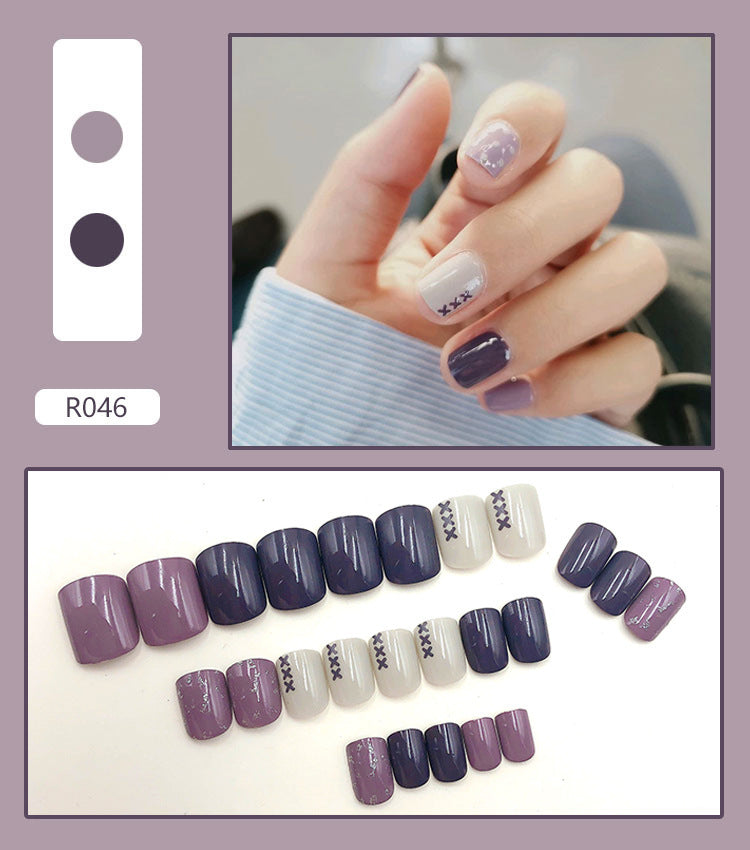 Fertige Nagelstücke, Nagelkunst-Patches, abnehmbare Nagel-Patches, abnehmbare Nagel-Patches für Frauen