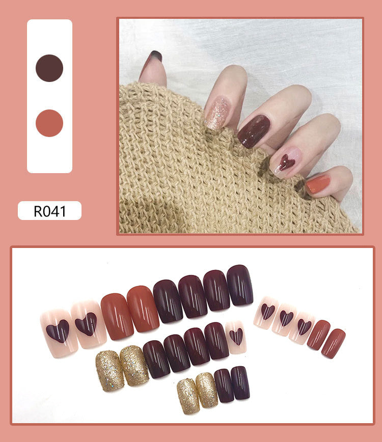 Fertige Nagelstücke, Nagelkunst-Patches, abnehmbare Nagel-Patches, abnehmbare Nagel-Patches für Frauen