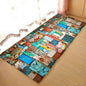 Kitchen Mat Bedroom Living Room Carpet Entrance Doormat Home Hallway Balcony Floor Mat Wood Pattern Bathroom Anti-Slip Long Rug