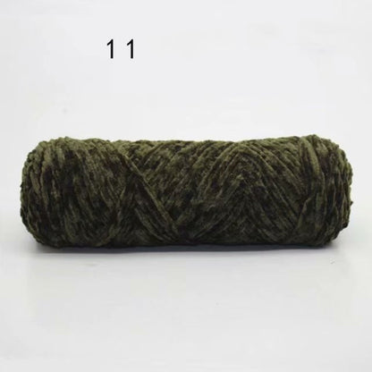 Chenille Gold Velvet Yarn Hook Shoe Thread