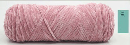 Chenille Gold Velvet Yarn Hook Shoe Thread