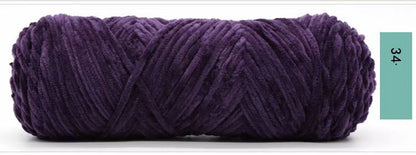 Chenille Gold Velvet Yarn Hook Shoe Thread