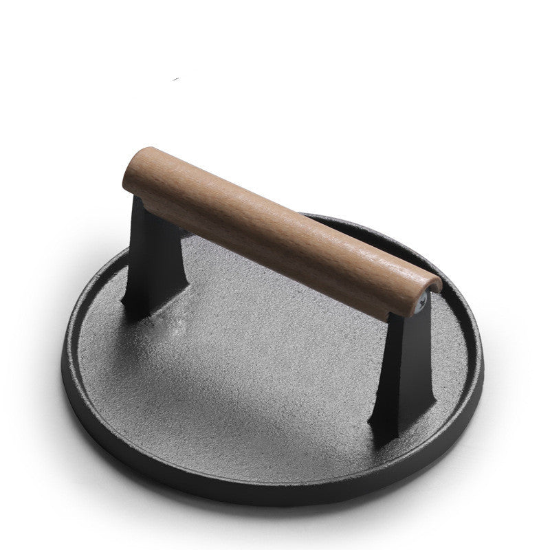 Steakpresse aus Gusseisen, Grillzubehör für Teppanyaki, Tintenfischpresse für Teppanyaki, Grillzubehör für Picknicks im Freien