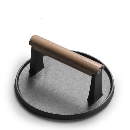 Steakpresse aus Gusseisen, Grillzubehör für Teppanyaki, Tintenfischpresse für Teppanyaki, Grillzubehör für Picknicks im Freien