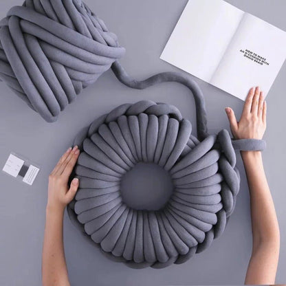 Superdickes, voluminöses Baumwollgarn aus Merinowolle