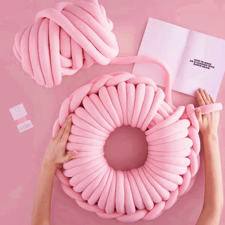 Superdickes, voluminöses Baumwollgarn aus Merinowolle