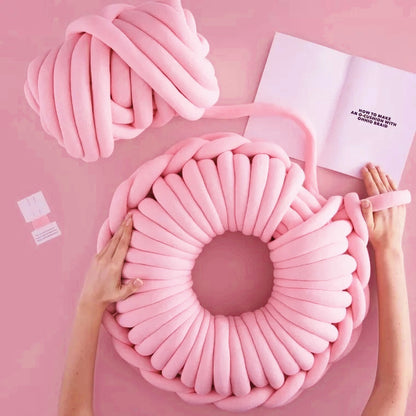 Superdickes, voluminöses Baumwollgarn aus Merinowolle