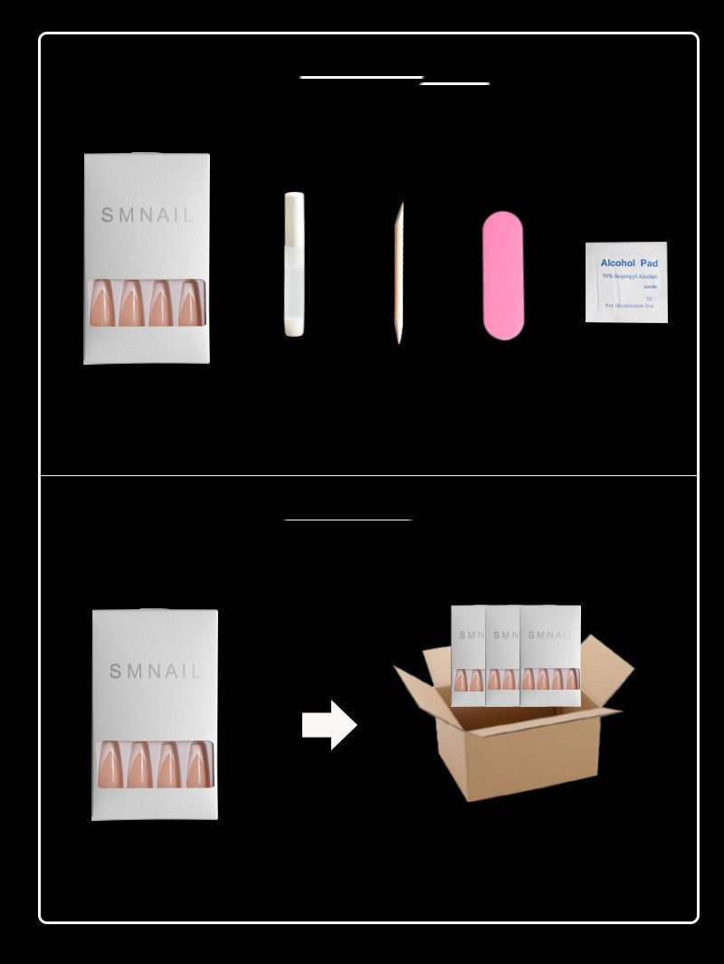 Fertige Nagelkunst, Glitzer-Nagelkunst, Zuckerpuder-Nagelkunst, tragbarer Nagel