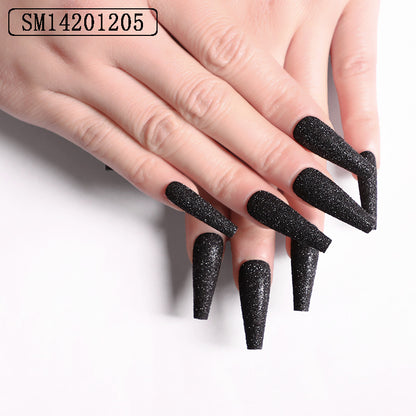 Fertige Nagelkunst, Glitzer-Nagelkunst, Zuckerpuder-Nagelkunst, tragbarer Nagel