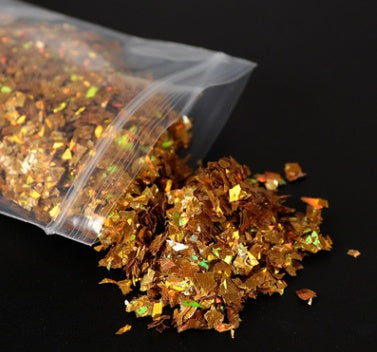 Holografischer AB-Nagelglitzer, Flocken, funkelnde Pailletten, unregelmäßige Pailletten, DIY-Gel-Nagellack, Maniküre, Nagelkunst-Dekorationen, Zubehör