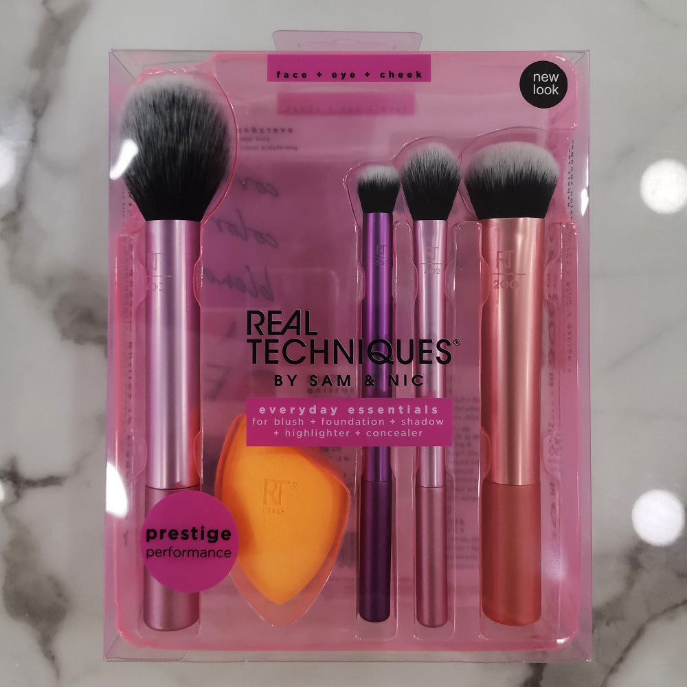 Neues REAL T Make-up-Pinselset, 5-teilig, Make-up-Pinsel-Werkzeuge