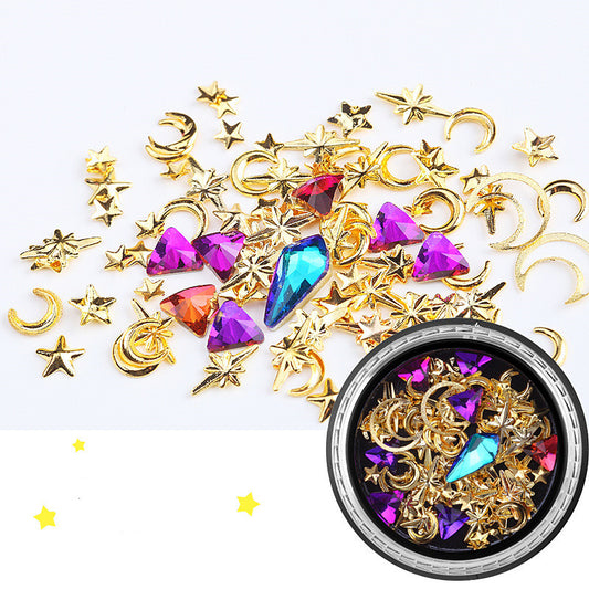 Kristalle, Steine, bezaubernde Mischung, Nagelkunst-Dekoration, Rosenschmuck, Gel-Glitzer-Dekorationen, Spitzendekoration