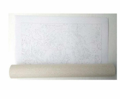 Malen-nach-Zahlen-Set mit violetten Blumen