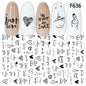 Japanese Three-dimensional 5D Embossed Nail Stickers
