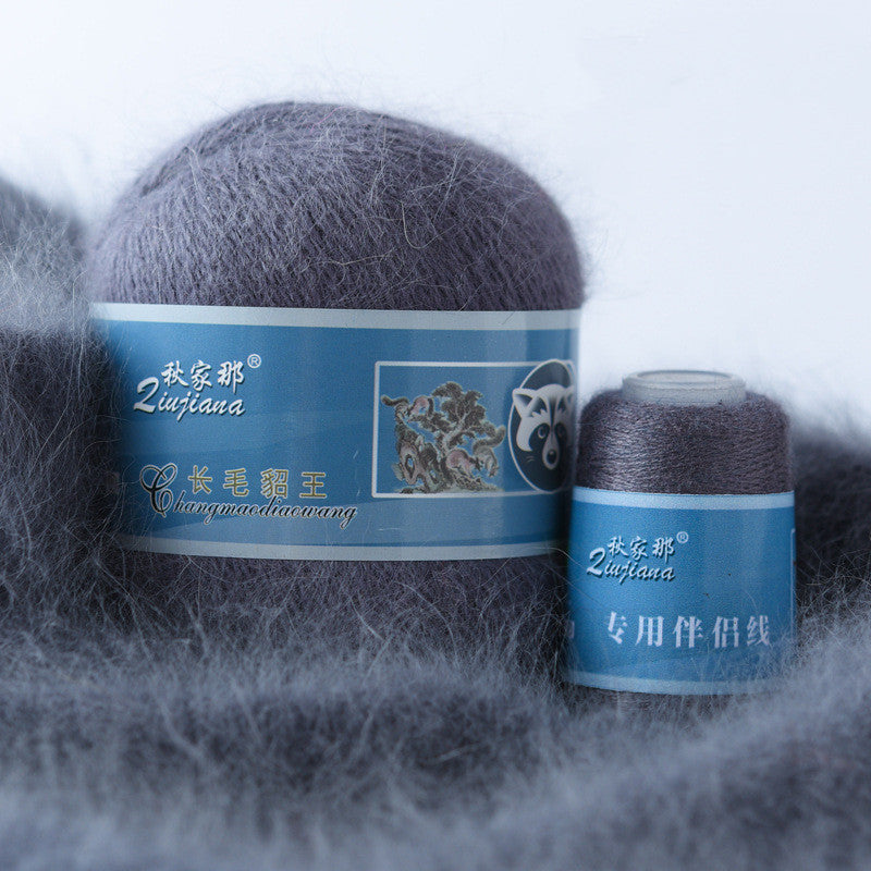 Langhaariges Nerzwollgarn