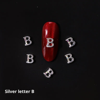26 Buchstaben Legierung Nagelornament Nagelkristall