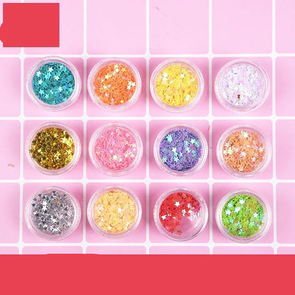 DIY-Glitzerset mit 12 Farben