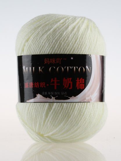 3-Strand Milk Cotton Wool DIY Doll Sweater Scarf Hat Cotton Yarn