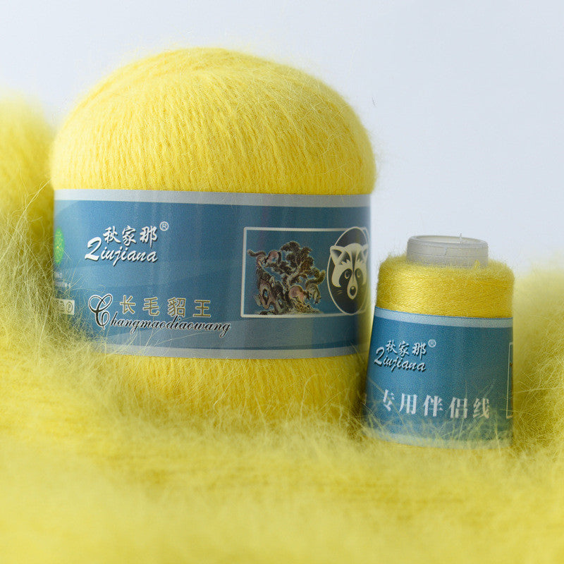 Langhaariges Nerzwollgarn