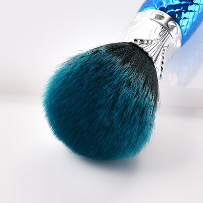 Einzelner Make-up-Pinsel, blau