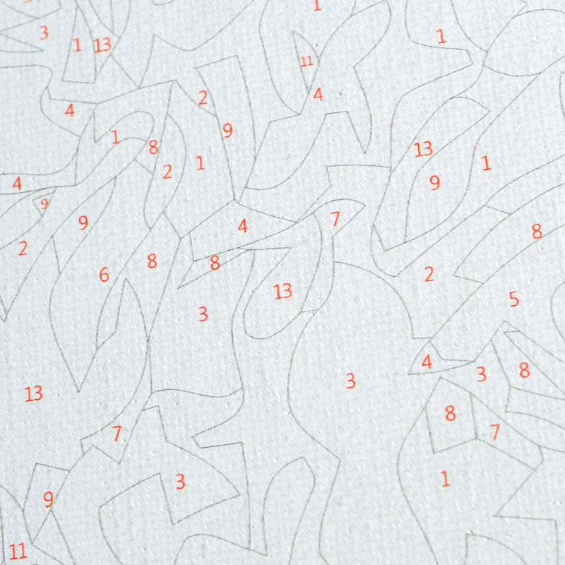 DIY-handgemaltes Pfauenbild