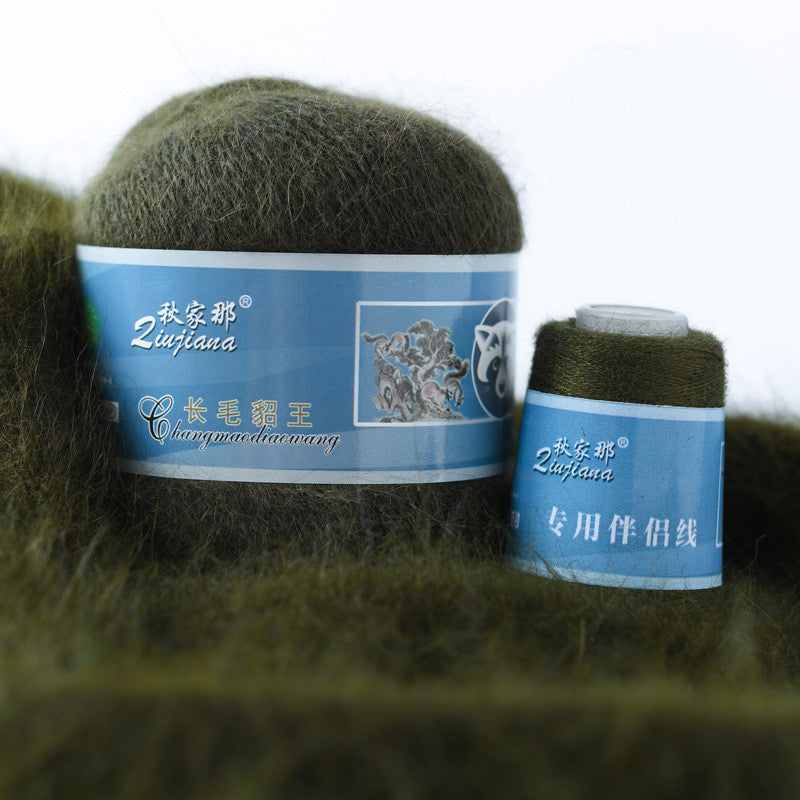 Langhaariges Nerzwollgarn