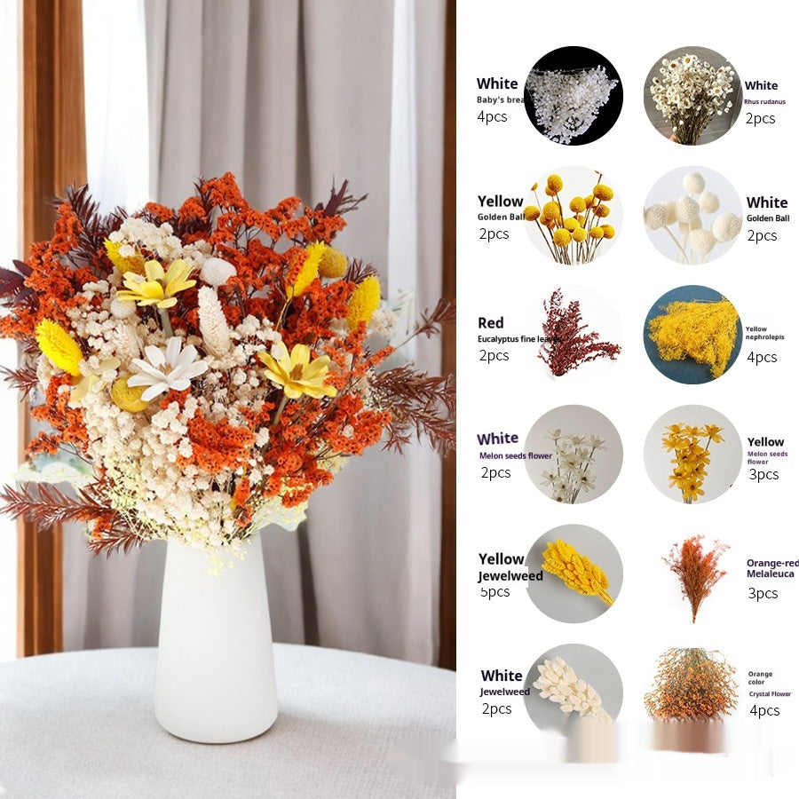 Home Decoration Wedding Ceremony Layout Arrangement Ornaments Dried Flowers Bouquet