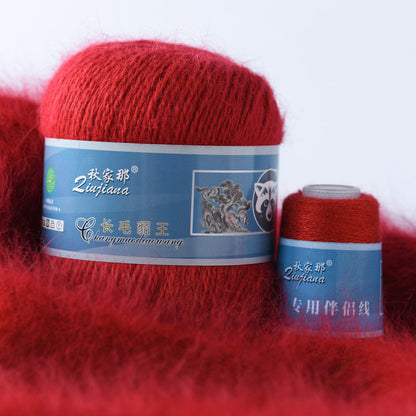 Langhaariges Nerzwollgarn