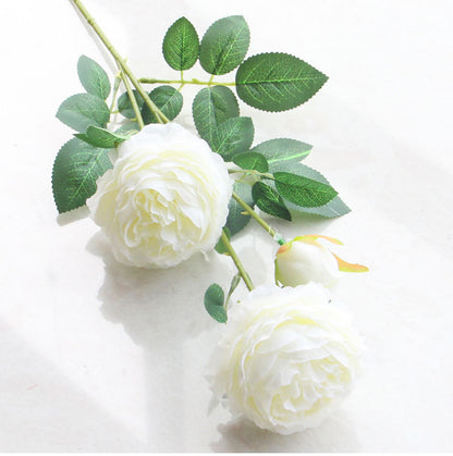 3 head peonies artificial flowers