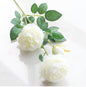 3 head peonies artificial flowers