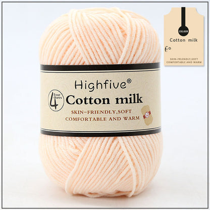 Milchbaumwolle Wolle zum Stricken, Babyhäkelgarn