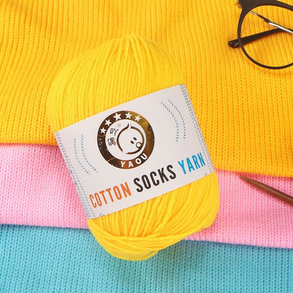 3-strand Combed Cotton Wool DIY Handmade Doll Toys For Babies And Children Yarn 50g