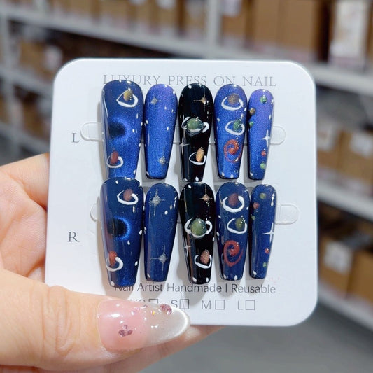 Damenmode Handbemalte Sternenhimmel-Rüstung