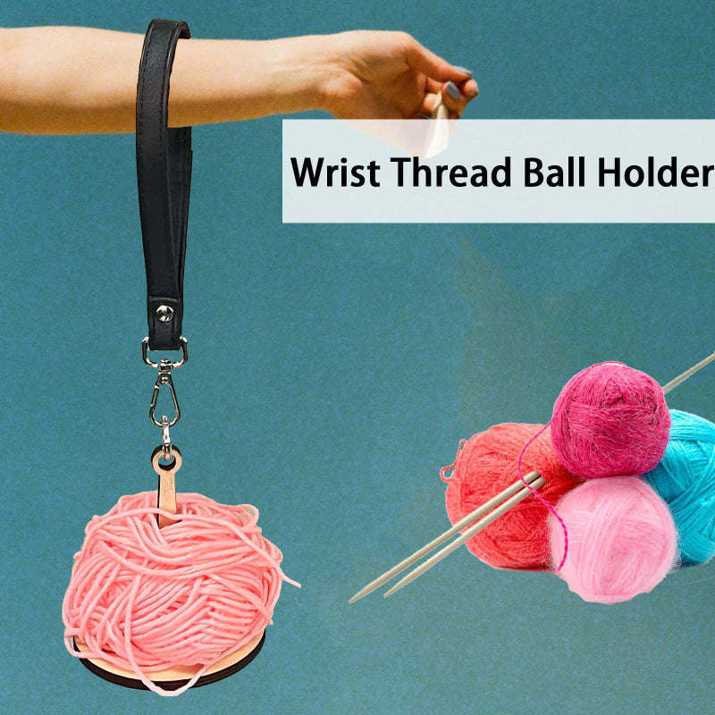 Portable Wrist Yarn Rack Wooden Craftwork