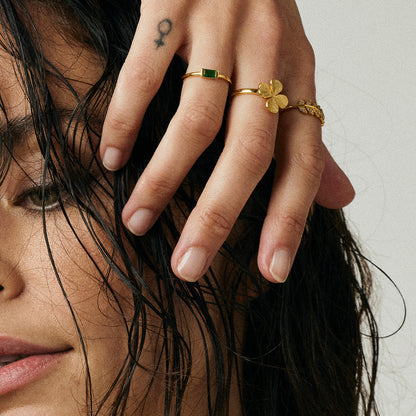 CHRISTINA Forest Leaves Ringe