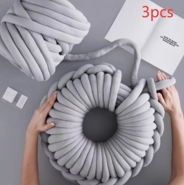 Superdickes, voluminöses Baumwollgarn aus Merinowolle