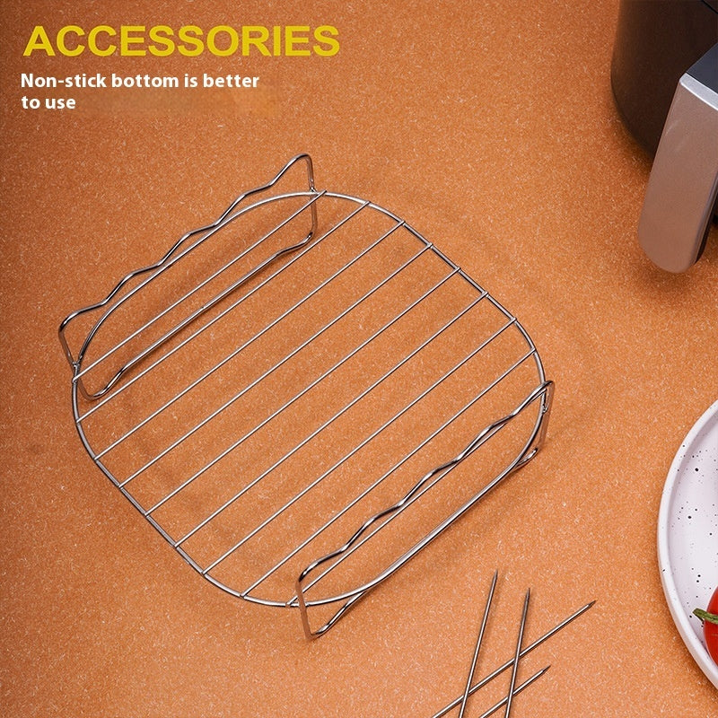Air Fryer 430 Stainless Steel Double Layer Grill Rack