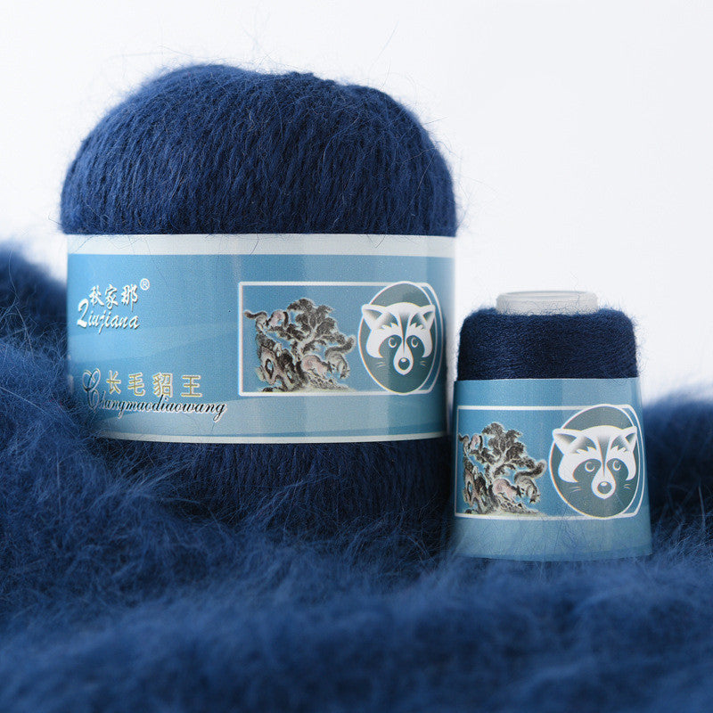 Langhaariges Nerzwollgarn