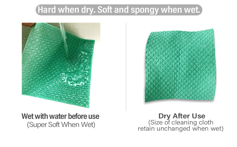 Kompostierbares, biologisch abbaubares, wiederverwendbares Küchenpapier, schwedisches Geschirrtuch, schlichtes Bio-Reinigungstuch