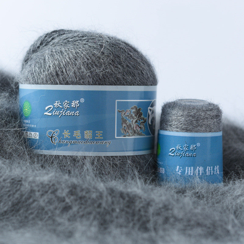 Langhaariges Nerzwollgarn