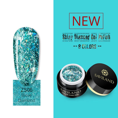 8 Farben leuchtender Diamantkleber