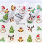 Explosion models Christmas series water transfer nail stickers nail stickers full stickers nail jewelry watermark stickers