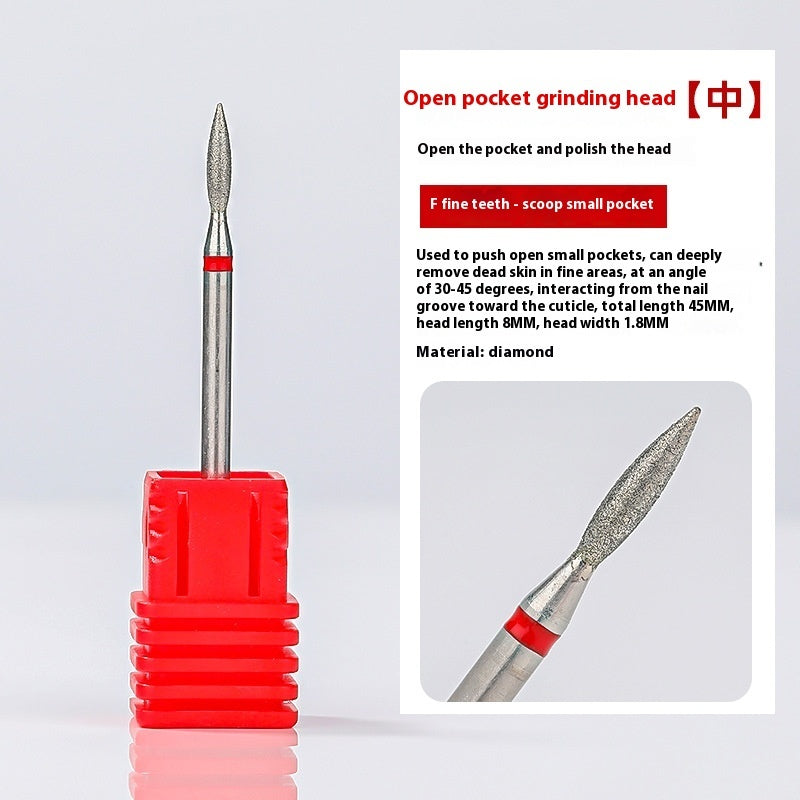 Vormontierter Polierkopf-Satz mit Diamantsand für die Maniküre