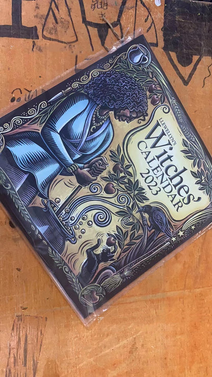 Hexenkalender aus beschichtetem Papier, Wanddekoration für Zuhause