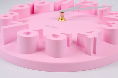 Dreidimensionale digitale Wanduhr, Kunstwanduhr 