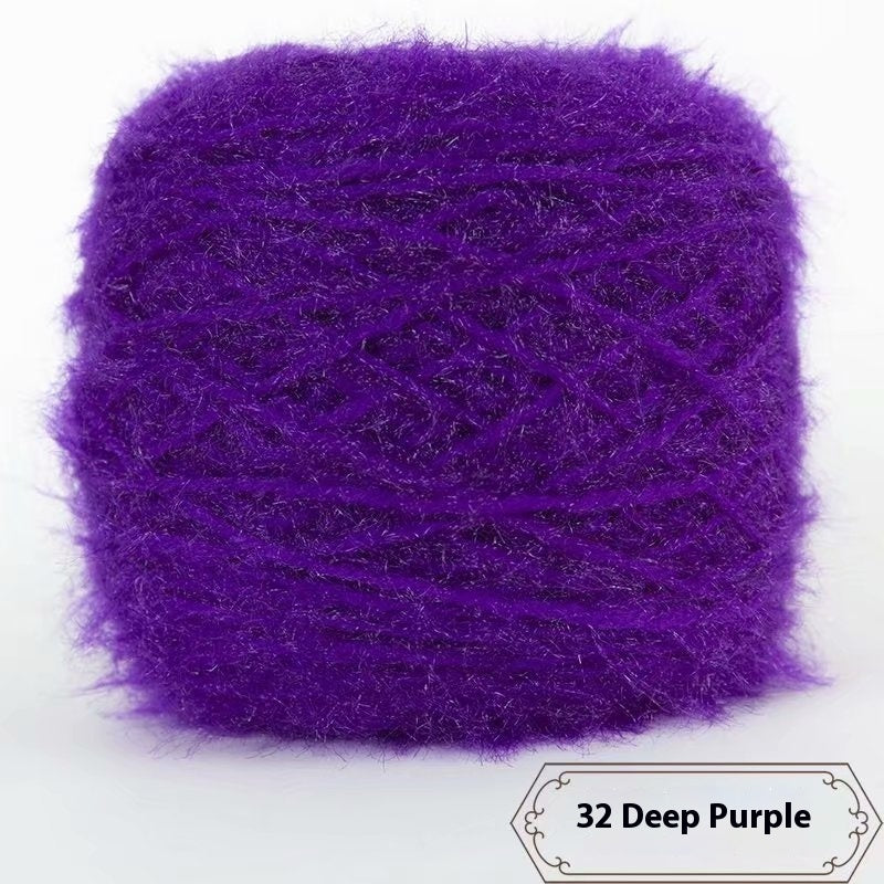 3 Two Groups Of Squirrel-velvet Yarn Hand-knitted Medium Thickness Hat Scarf Coat Waistcoat Cushion Plush Wool 150g