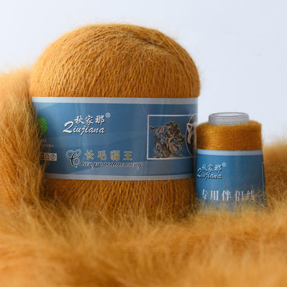 Langhaariges Nerzwollgarn