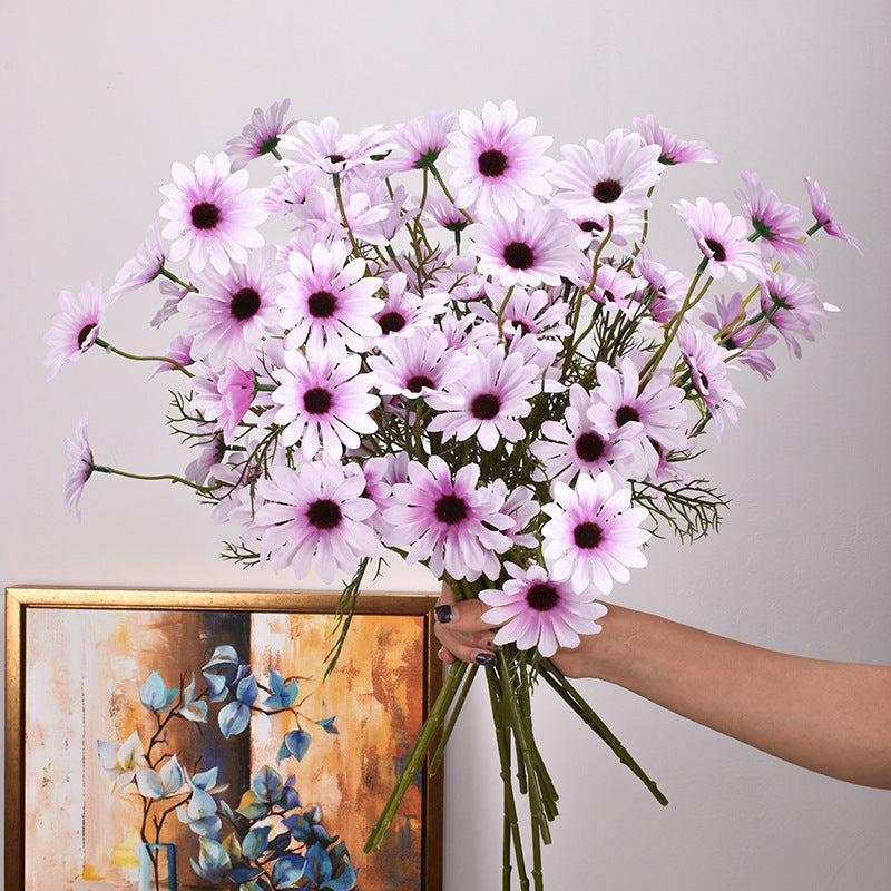 Home Decoration 5 Heads New York Aster Artificial Flowers